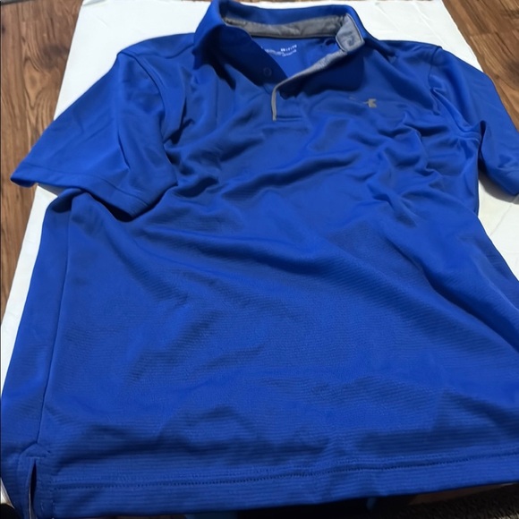 Under Armour Blue Performance Polo Shirt - Picture 1 of 3